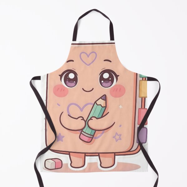 Artikelvorschau, Niedlicher Kawaii-Pastell-Notizbuch-Aufkleber mit Bleistiftumarmung entworfen und verkauft von ChibiPCStudio.