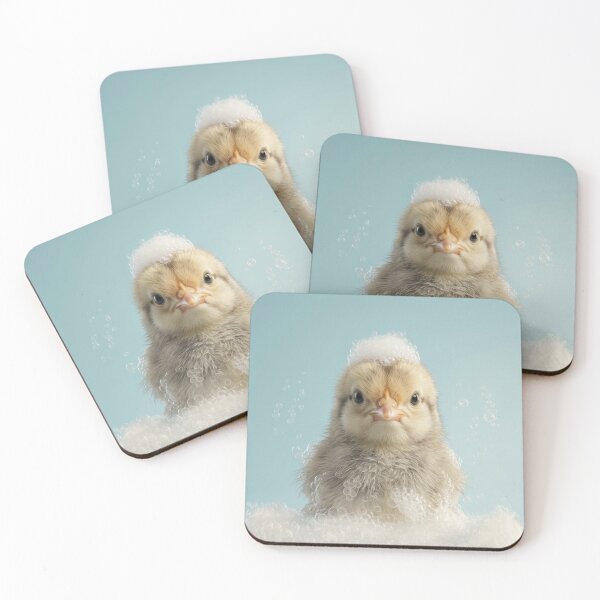 Item preview, Baby Chick Bubble Bath Cute Nursery Bathroom Wall Art designed and sold by LazyOwlStore.