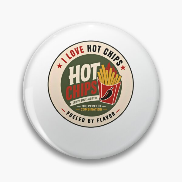 Item preview, I Love Hot Chips French Fries Spicy Snack Foodie designed and sold by JonesFlora2025.