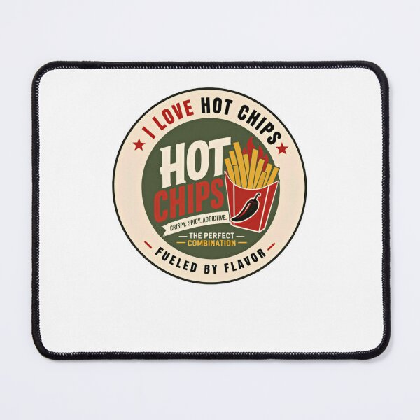 Item preview, I Love Hot Chips French Fries Spicy Snack Foodie designed and sold by JonesFlora2025.