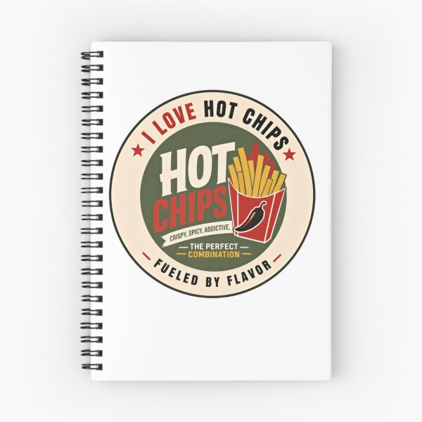 Item preview, I Love Hot Chips French Fries Spicy Snack Foodie designed and sold by JonesFlora2025.