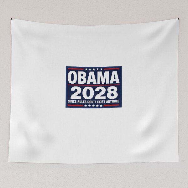 Item preview, Obama 2028 Since Rules Don't Exist Anymore Political Humor Election Satire designed and sold by JonesFlora2025.