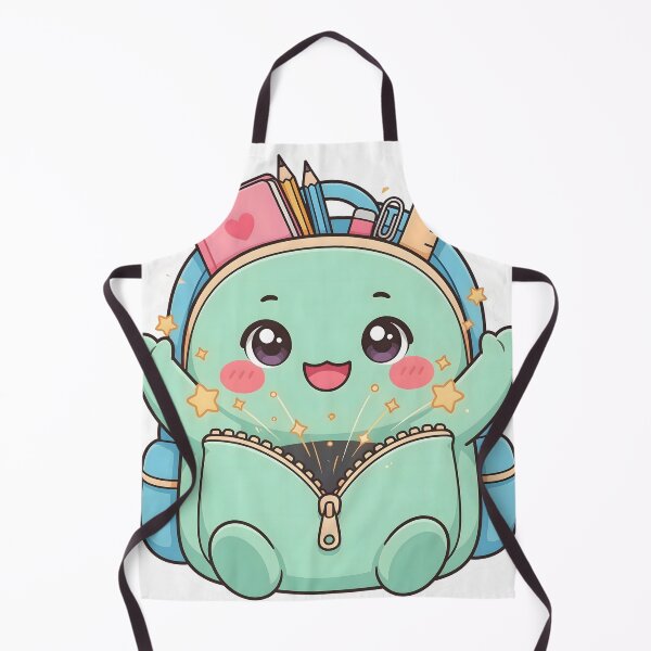 Item preview, Cute Kawaii Happy Backpack School Gear Sticker designed and sold by ChibiPCStudio.