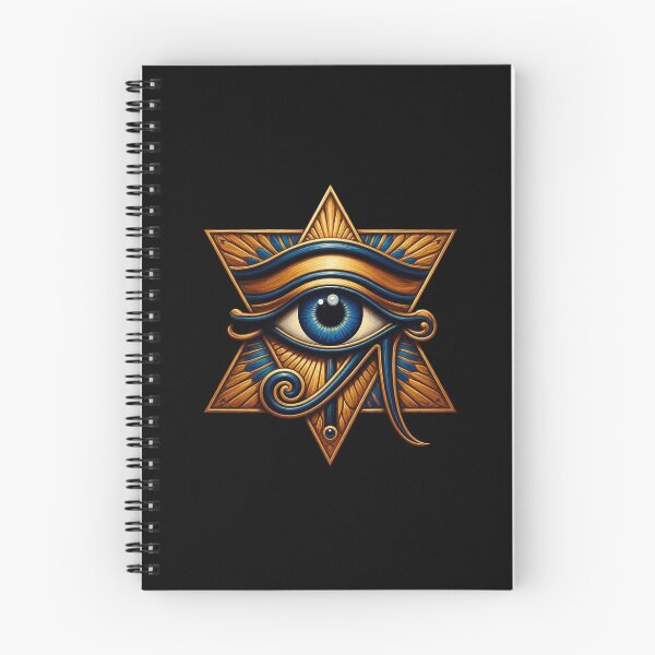 Item preview, Golden Eye of Horus Star | Egyptian Mythology Art designed and sold by Zaru Art Studio.