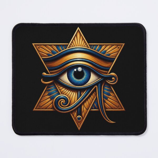 Item preview, Golden Eye of Horus Star | Egyptian Mythology Art designed and sold by Zaru Art Studio.