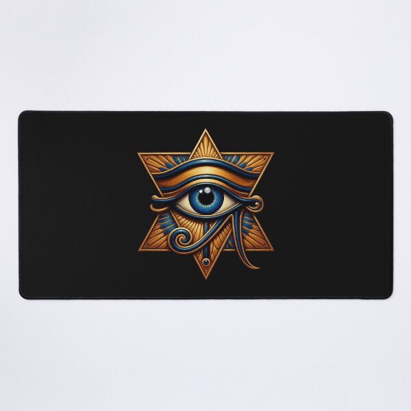 Item preview, Golden Eye of Horus Star | Egyptian Mythology Art designed and sold by Zaru Art Studio.