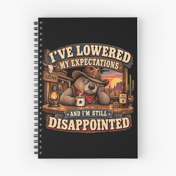 Item preview, I've Lowered My Expectations – Disappointed Cowboy Wombat designed and sold by LinaDesign Store.