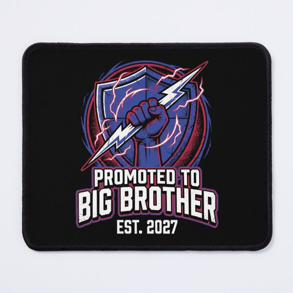 Item preview, Promoted To Big Brother Est 2027 Superhero Lightning Bolt Reveal designed and sold by TeNovaStudio ⭐⭐⭐⭐⭐.