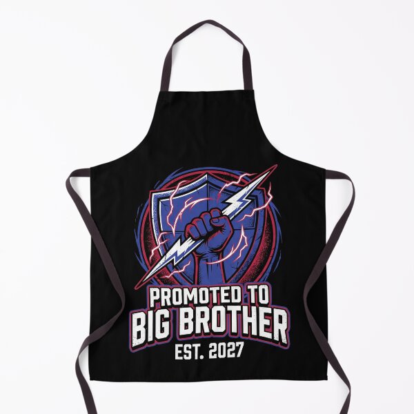 Item preview, Promoted To Big Brother Est 2027 Superhero Lightning Bolt Reveal designed and sold by TeNovaStudio ⭐⭐⭐⭐⭐.