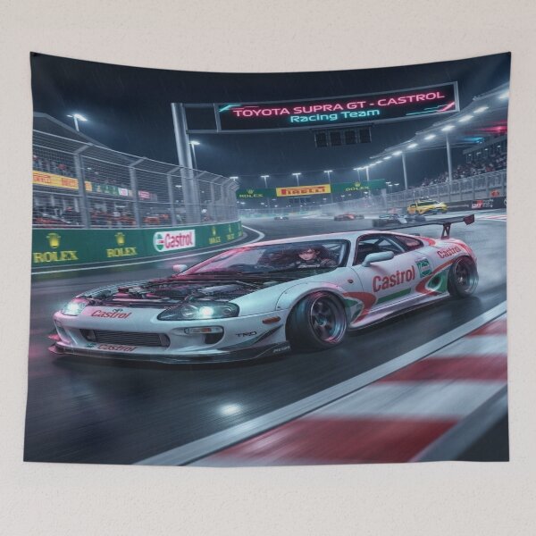 Item preview, Vintage GT Racing Supra - JDM Circuit Sportscar Art designed and sold by JMAVILA ART.