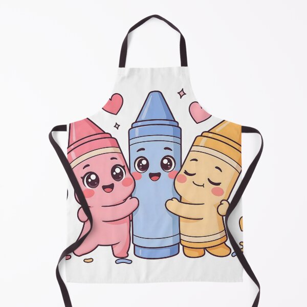 Item preview, Cute Kawaii Colorful Crayon Friends School Sticker designed and sold by ChibiPCStudio.