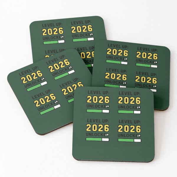 Item preview, Level Up  2026 Unlocked- New Year - Stickerpack 2O26 779 designed and sold by FunkyBirdPrints.