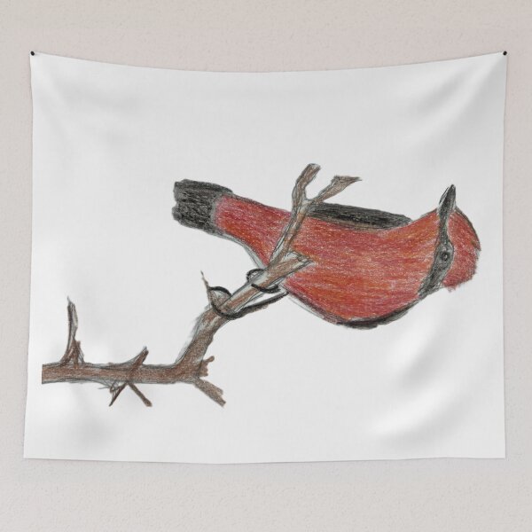 Item preview, Vermilion Flycatcher designed and sold by woodland-towers.