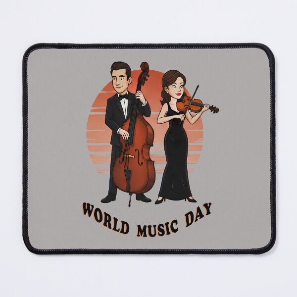 Item preview, Elegant Classical Duo - World Music Day designed and sold by Art-Arcade6.