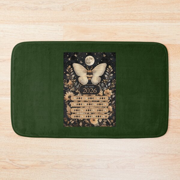 Item preview, Lunar Calendar 2026 Moth Boho Style 704 designed and sold by FunkyBirdPrints.