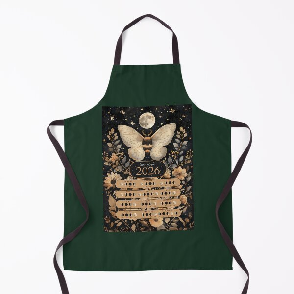 Item preview, Lunar Calendar 2026 Moth Boho Style 704 designed and sold by FunkyBirdPrints.