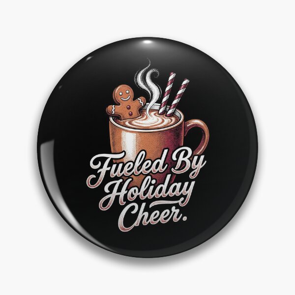 Item preview, Fueled By Holiday Cheer Gingerbread Man Hot Cocoa Christmas designed and sold by TeNovaStudio ⭐⭐⭐⭐⭐.