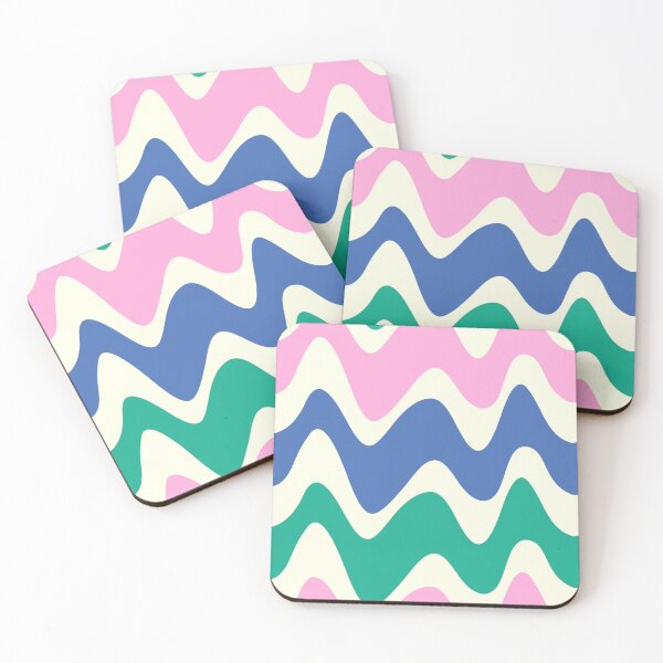 Item preview, Retro Groovy Wavy Lines 70s Swirl Pattern designed and sold by DunamisDezign.