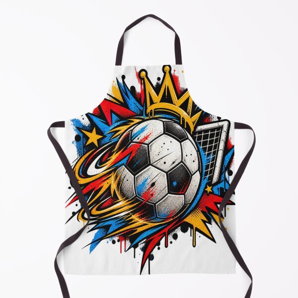 Item preview, King Of The Pitch Soccer Crown Graffiti Goal Art designed and sold by shemodas.