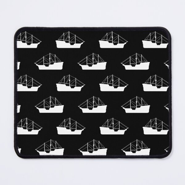 Item preview, Sailing Boat Pattern Design Black  designed and sold by PatternTitan.