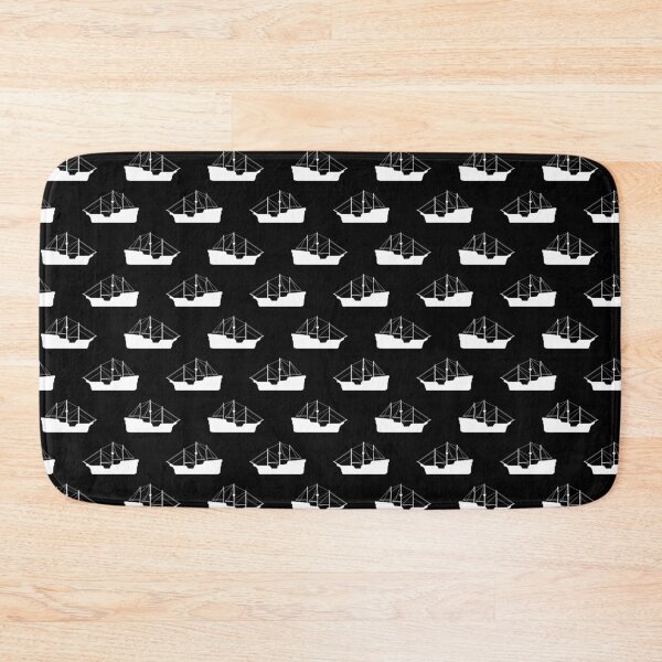 Item preview, Sailing Boat Pattern Design Black  designed and sold by PatternTitan.