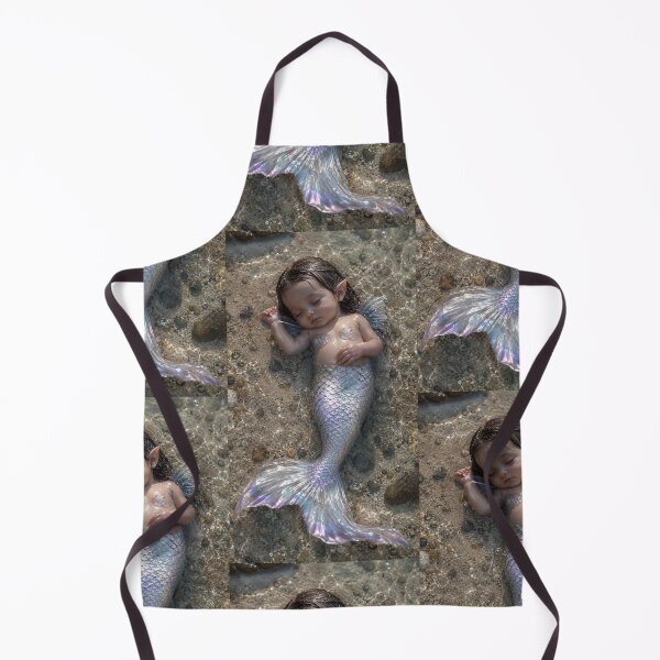 Item preview, Sleeping Baby Mermaid – Magical Ocean Fantasy Underwater Art designed and sold by Bhaskar Digital Art.