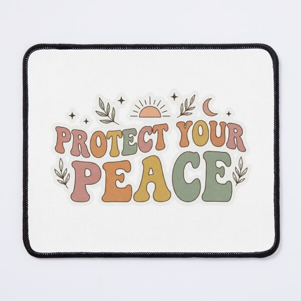 Item preview, Protect Your Peace Retro Groovy Aesthetic designed and sold by Amituniqdesign .