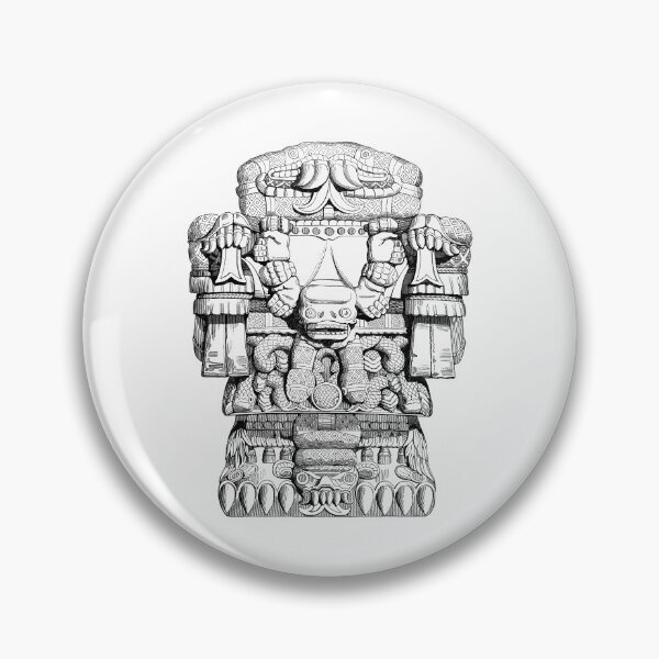 Item preview, 1840 illustration of a stone statue of Cōātlīcue designed and sold by Hedrin.