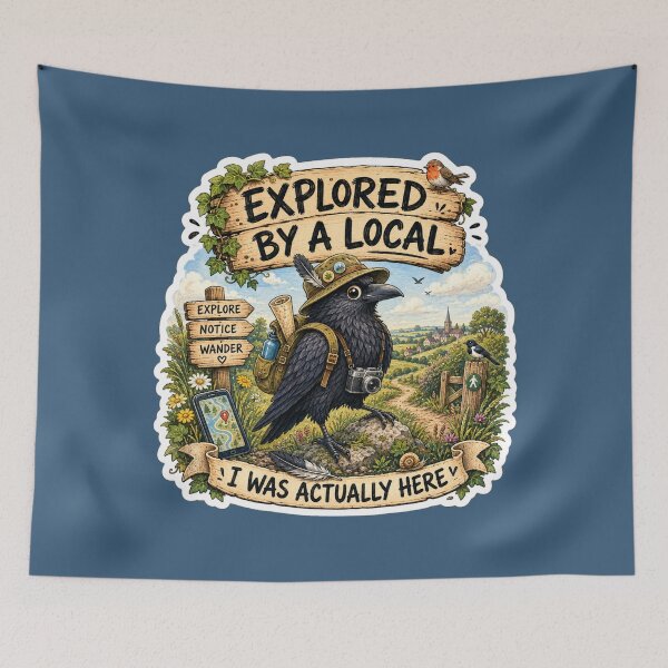 Item preview, Explored By A Local Crow designed and sold by ChirpInc.
