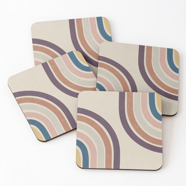 Item preview, Retro Boho Rainbow 80s Arches Mid Century Modern Pastel designed and sold by DunamisDezign.