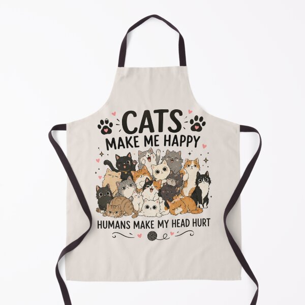 Item preview, Cats Make Me Happy Funny Cat Lover, Cute Cat Mom Gift for Cat Lovers designed and sold by Quiajia.