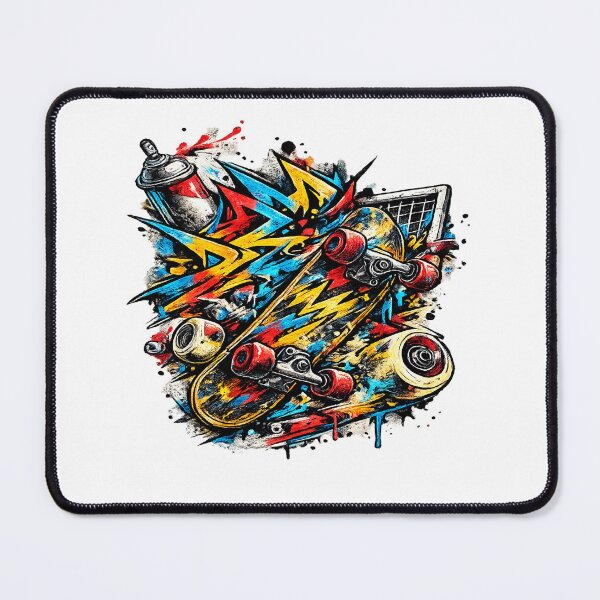 Item preview, Urban Skateboard Spray Can Graffiti Street Art designed and sold by shemodas.