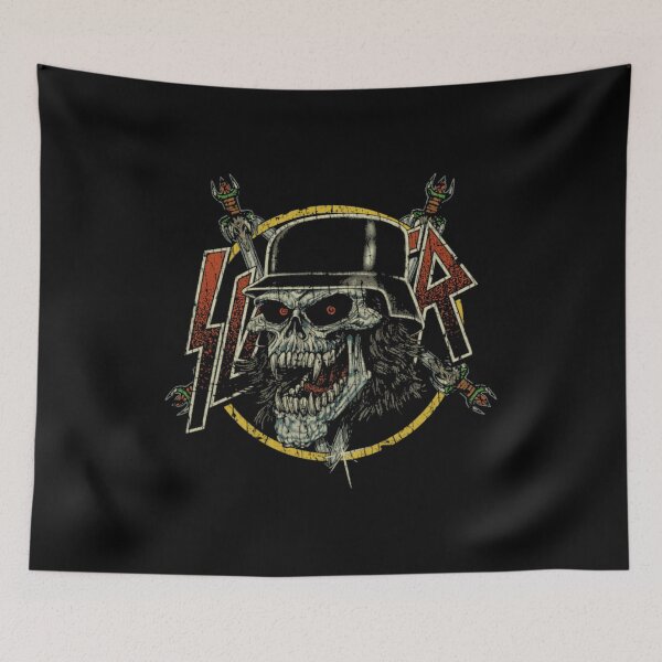 Item preview, Slayer Heavy Thrash Metal Skull Slaytanic Graphic designed and sold by Artsarark.