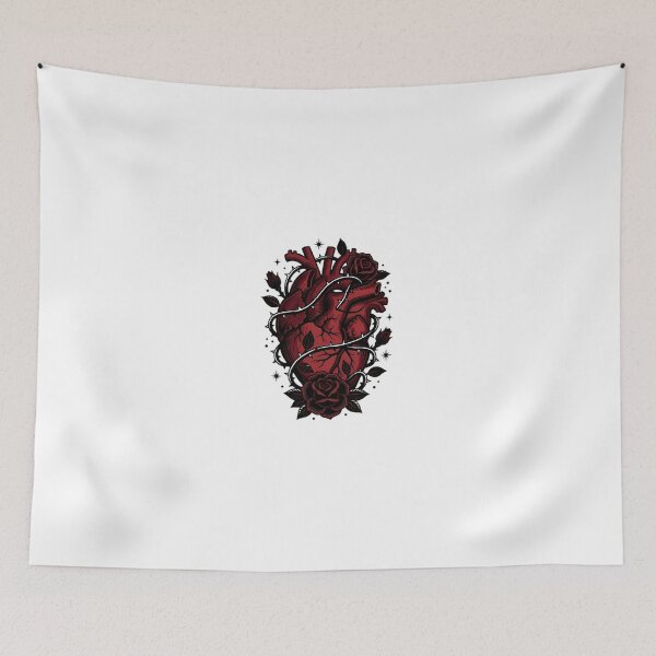 Item preview, Anatomical Heart with Thorns and Red Roses designed and sold by GTFullShop.