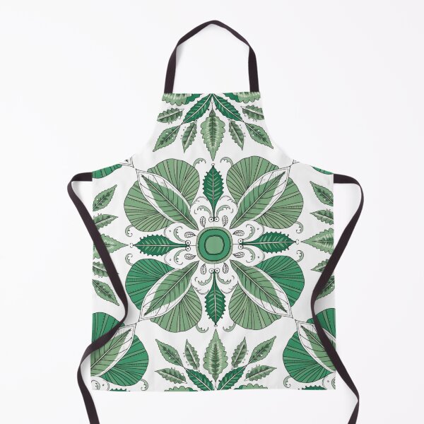 Item preview, Emerald Botanical Mandala – Intricate Green Leaf Ornamental Pattern designed and sold by Mousy17.