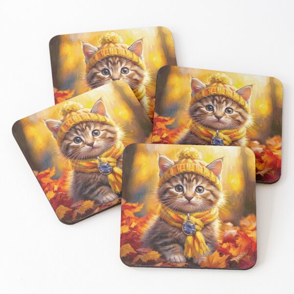Item preview, Cute Cottagecore Autumn Orange Tabby Kitten with Gemstone Illustration designed and sold by Englandbear.