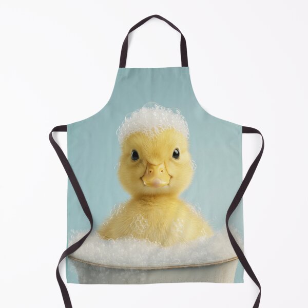 Item preview, Baby Duckling Bubble Bath Cute Nursery Bathroom Wall Art designed and sold by LazyOwlStore.