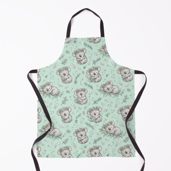 Item preview, Koala Cubs & Feathers & Dandelions Seamless Pattern designed and sold by StickVerse by Owais.