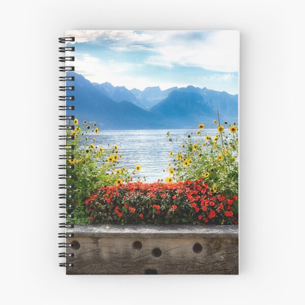 Item preview, Flowers at Lake Geneva - Montreux, Switzerland designed and sold by Kathy Weaver.