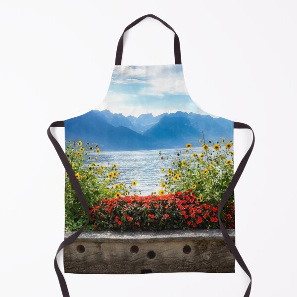 Item preview, Flowers at Lake Geneva - Montreux, Switzerland designed and sold by Kathy Weaver.
