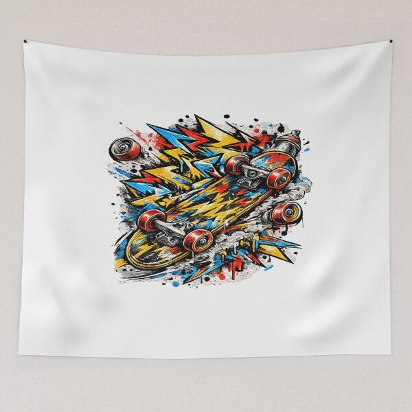 Item preview, Explosive Skateboard Spray Paint Graffiti Street Art designed and sold by shemodas.