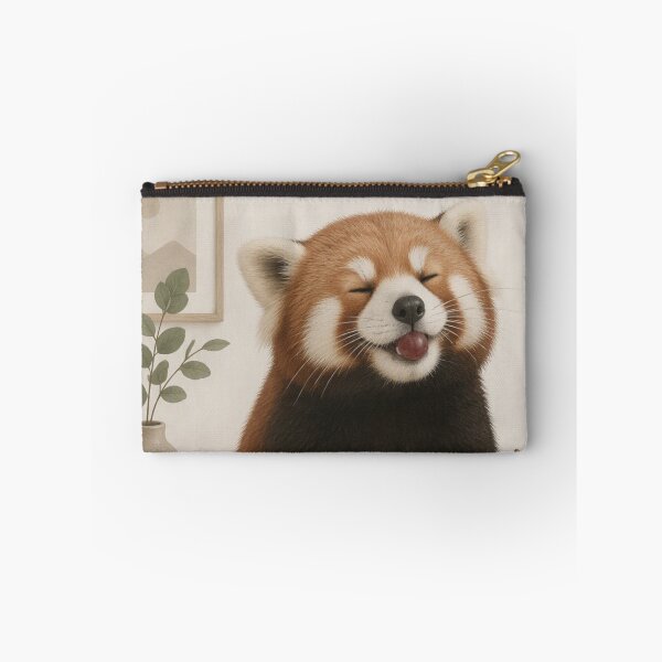 Item preview, Hygge Red Panda & Grapes "DELICIOUS" #2 Portrait designed and sold by NickWhittleArt.