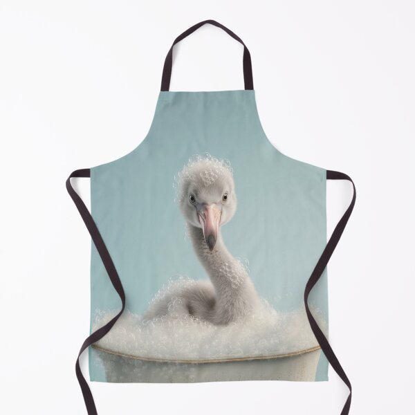 Item preview, Baby Flamingo Bubble Bath Cute Nursery Bathroom Wall Art designed and sold by LazyOwlStore.
