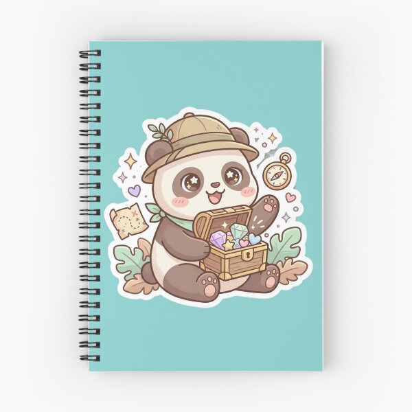 Item preview, Kawaii Panda Tiny Treasure Hunter Cute Adventure designed and sold by Tinydoodlenest .