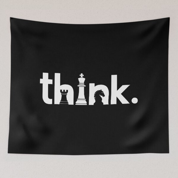 Item preview, Think. - Intelligent Chess Strategy Word Art Design designed and sold by Shopeon Designs.