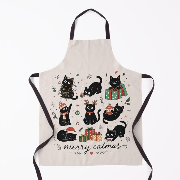 Item preview, Christmas Cat Catmas Meow Holiday, Funny Black Cat Xmas Festive Kitty Gift designed and sold by Quiajia.