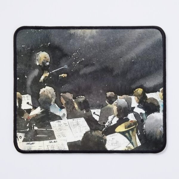 Item preview, Orchestra Conductor Watercolor Concert designed and sold by SlavaArt.