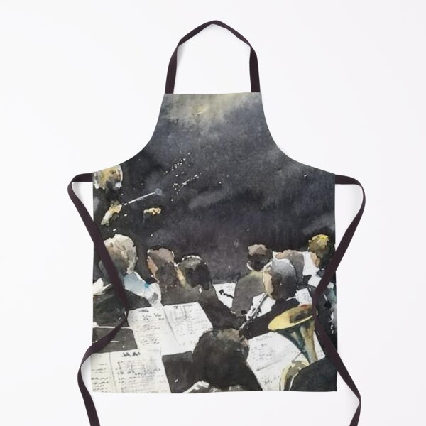 Item preview, Orchestra Conductor Watercolor Concert designed and sold by SlavaArt.