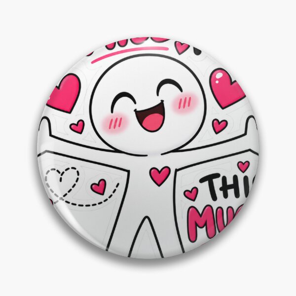 Item preview, I Miss You This Much Cute Funny Love Sticker designed and sold by GullStickers.