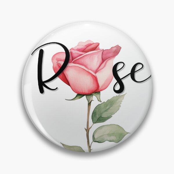 Item preview, Elegant Rose Botanical Illustration designed and sold by Neha-Daily-Art.